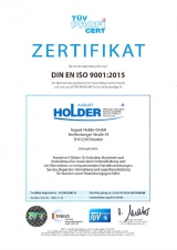 DIN EN ISO 9001:2015 Zertifikat
